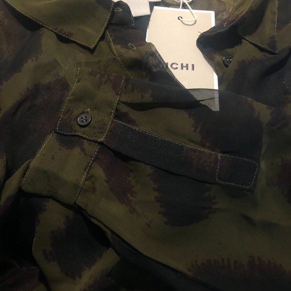 BNWT ICHI Sheer Tunic Blouse - Picture 8 of 8